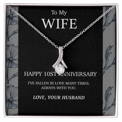 10 Year Anniversary Gift For Wife Necklace,Year Anniversary Gifts,1 Year Wedding