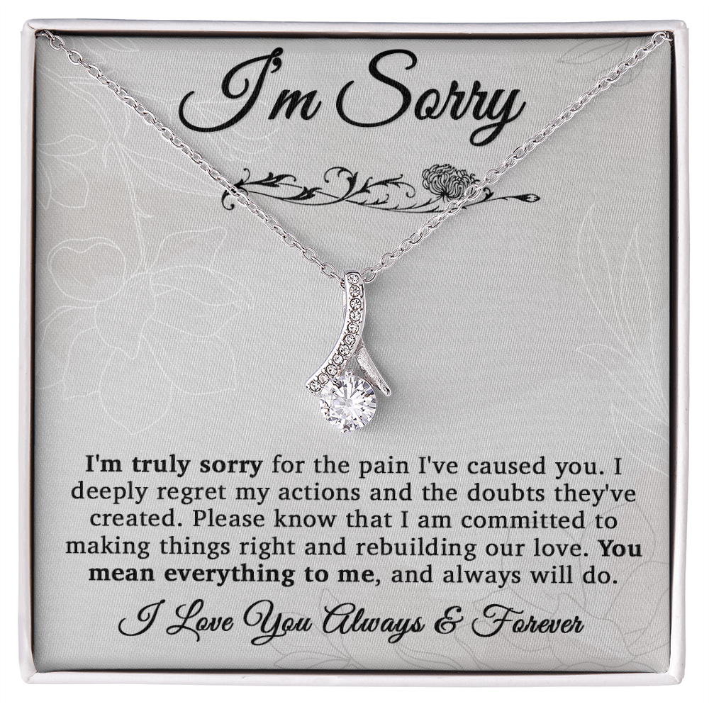 I'm Sorry Necklace Gifts, Apology Gifts For Her, Forgiveness Gift, Wife Gift