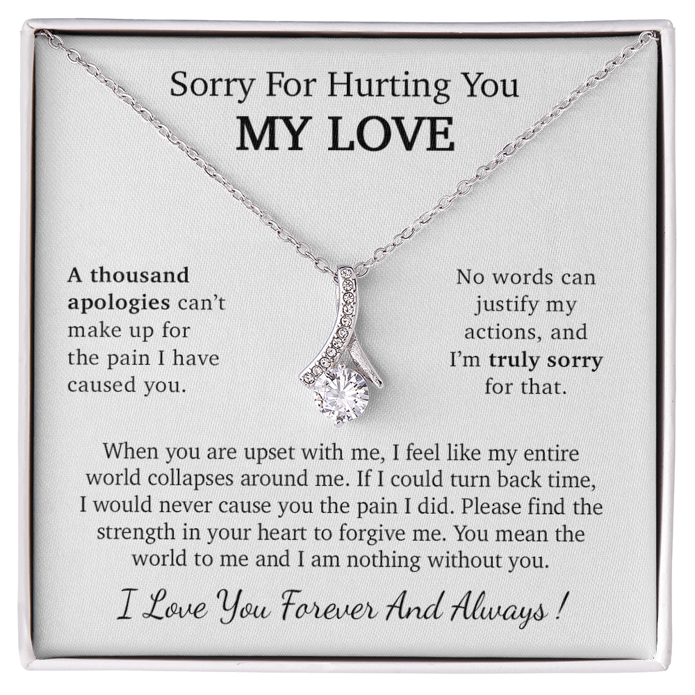 I'm Sorry Necklace Gift, Apology Gift For Her, Forgiveness Gift