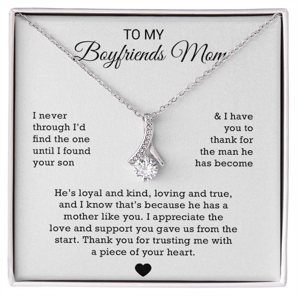To My Boyfriends Mom Necklace, Gift for Boyfriends Mom, Boyfriends Mom Gift