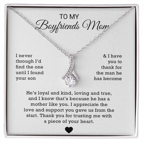 To My Boyfriends Mom Necklace, Gift for Boyfriends Mom, Boyfriends Mom Gift
