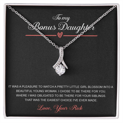 to my bonus daughter necklace