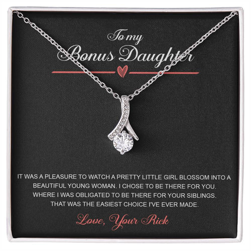 to my bonus daughter necklace