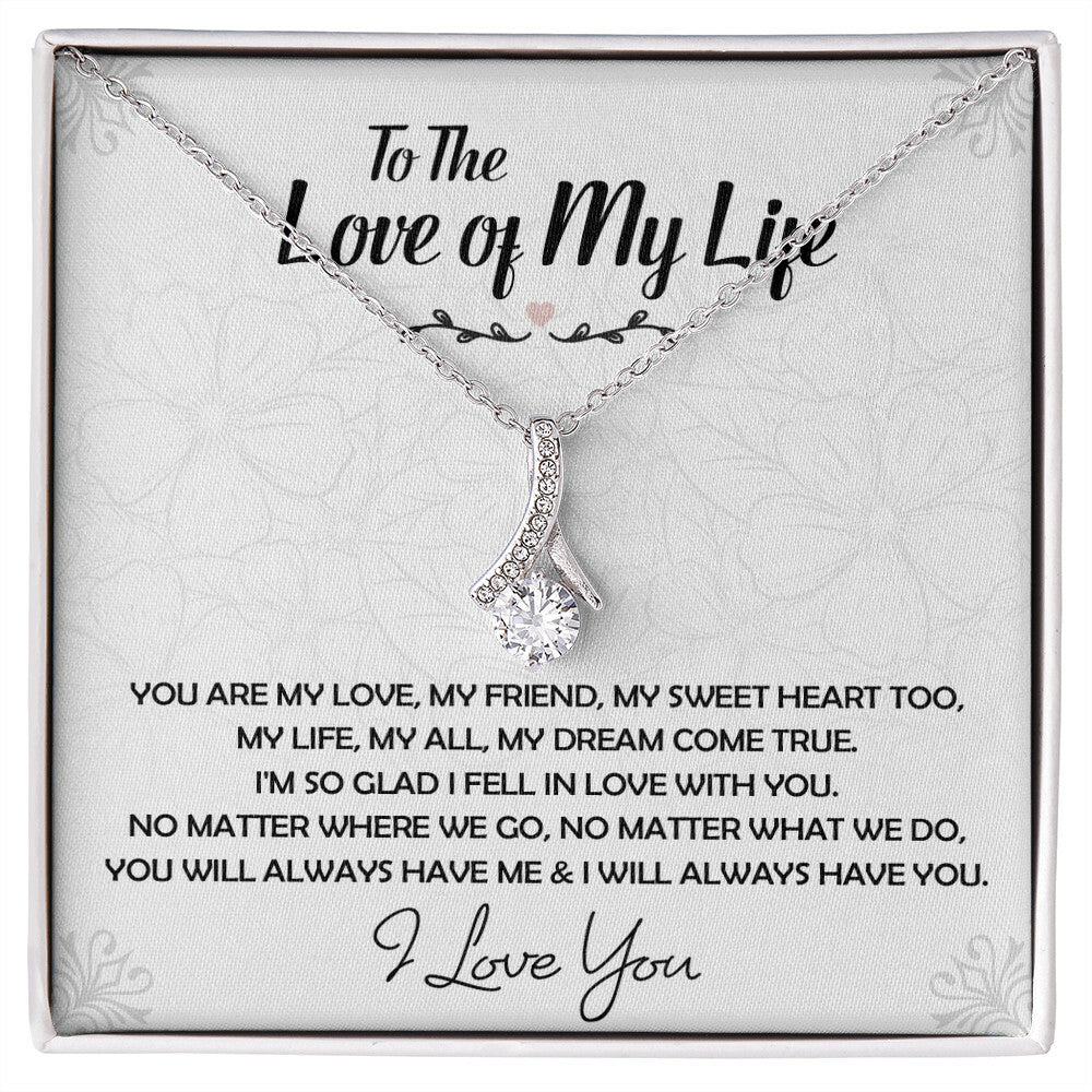 To The Love Of My Life Necklace, Future Wife, Girlfriend, Wife Gift