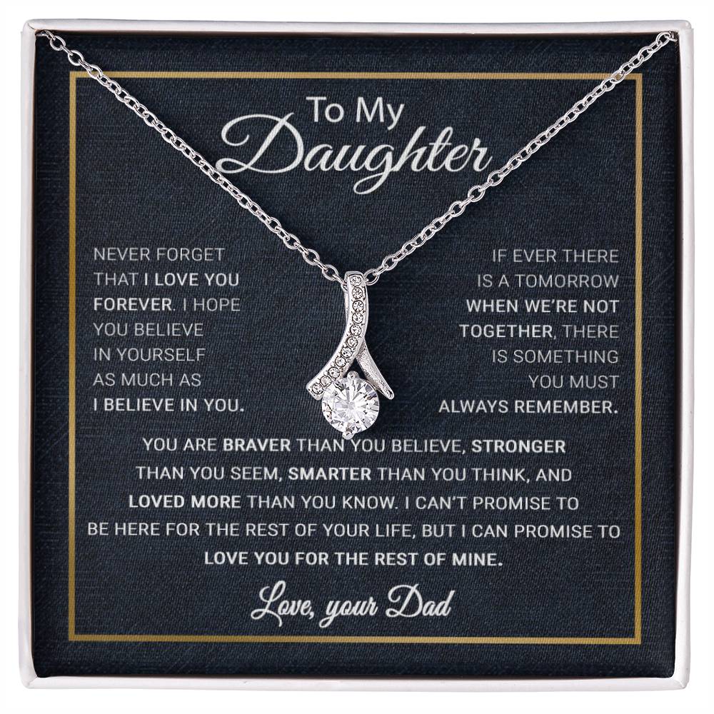 To My Daughter Necklace, Gift For Daughter From Dad, Daughter Father Necklace 13_10