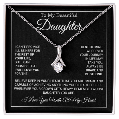 To My Daughter Necklace, Gift for Daughter from Dad And Mom Daughter