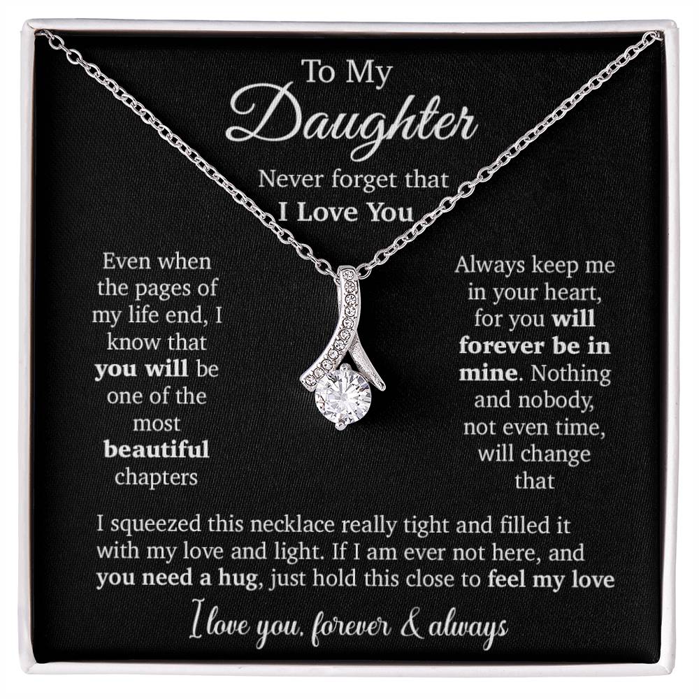 To My Daughter Necklace, Daughter Father Necklace, Daughter Gift From Dad, Mom 23_10