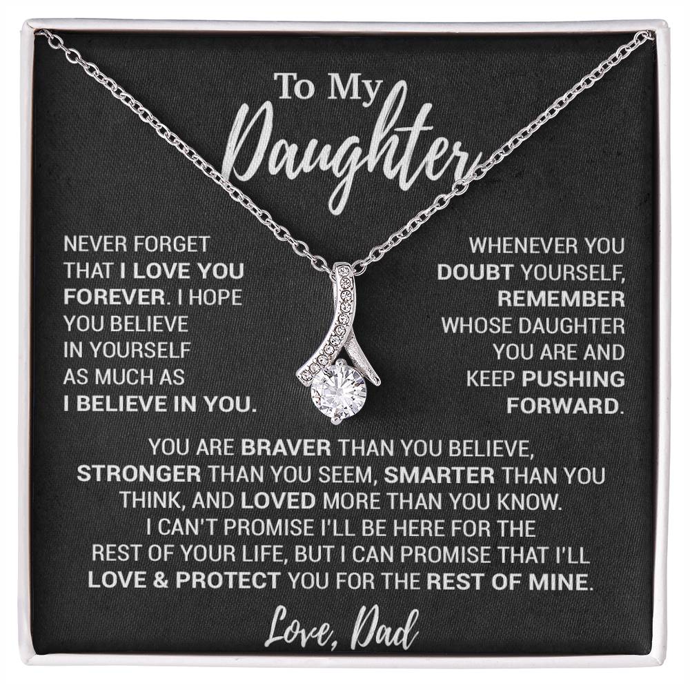 To My Daughter Necklace, Daughter Father Necklace, Daughter Gift From Dad 12_10