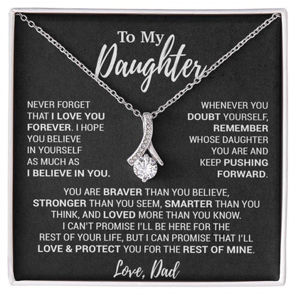 To My Daughter Necklace, Daughter Father Necklace, Daughter Gift From Dad 12_10