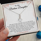 To My Badass Daughter Necklace From Mom, Badass Daughter Gift, Badass Daughter