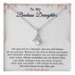 To My Badass Daughter Necklace From Mom, Badass Daughter Gift, Badass Daughter