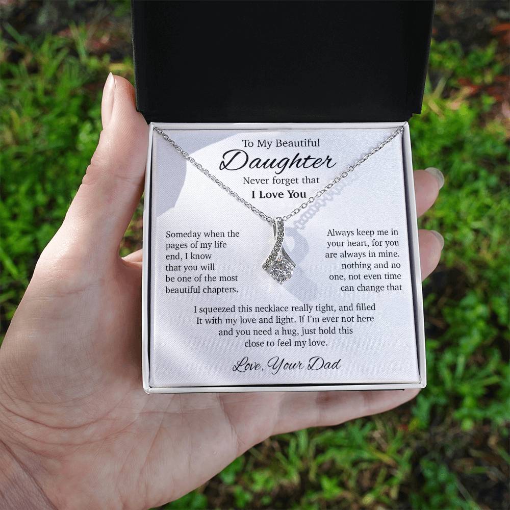 To My Daughter Necklace, Daughter Gift, Gift From Dad, Gift For Her_1