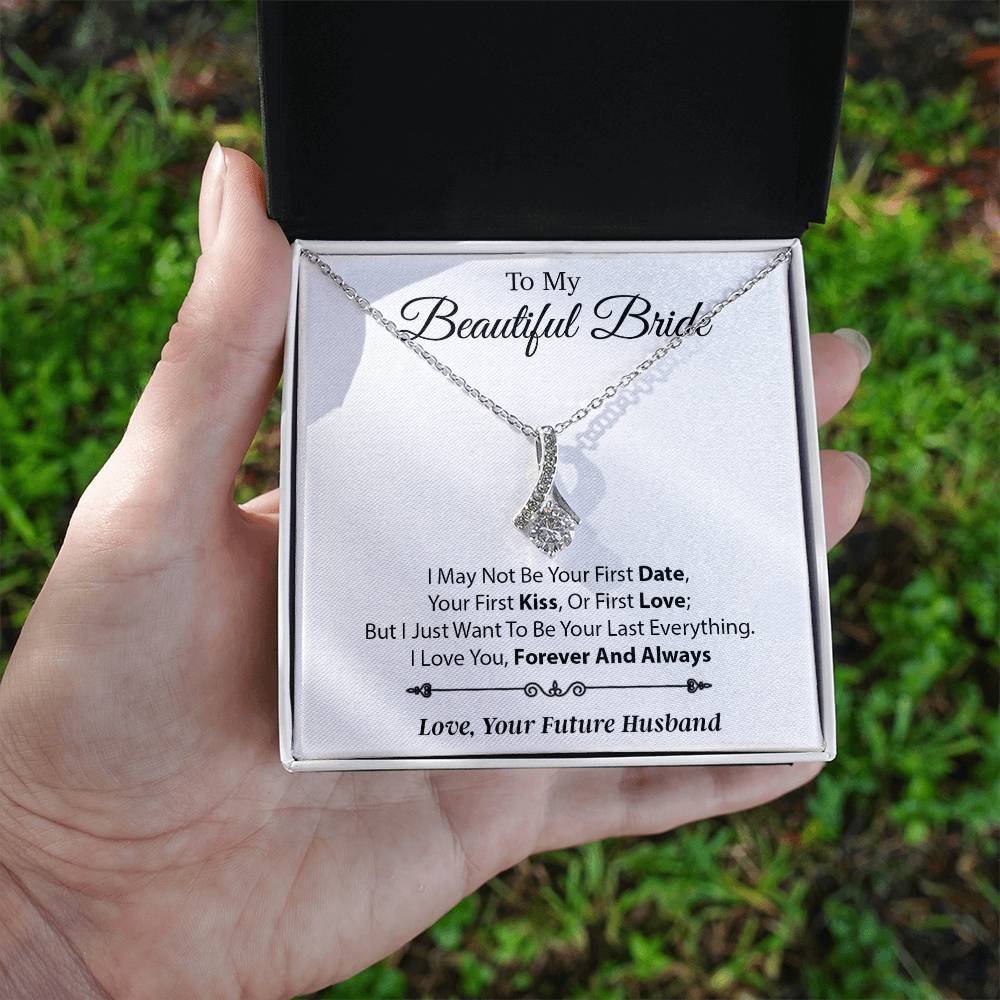 To My Beautiful Bride Necklace,Bride Wedding Necklace, Gift For Bride, Wedding