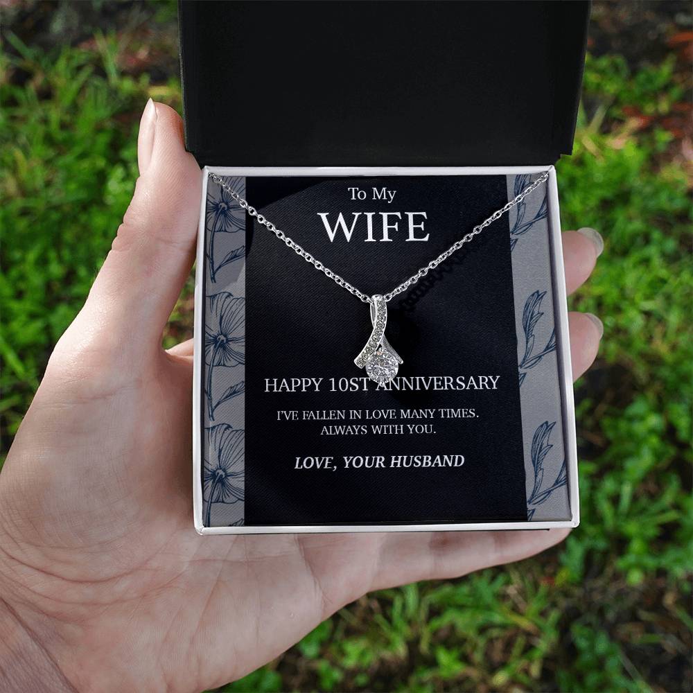 10 Year Anniversary Gift For Wife Necklace,Year Anniversary Gifts,1 Year Wedding