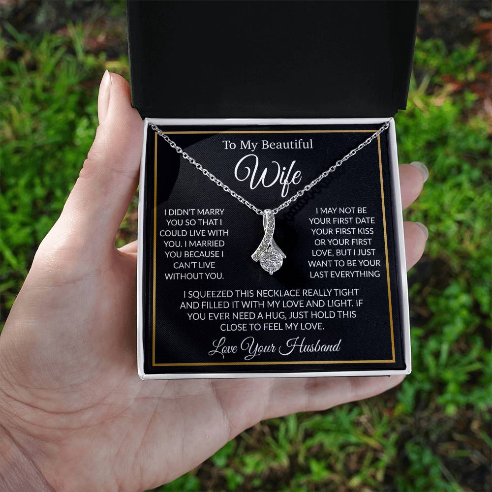 To My Wife Necklace, Gift For Her, Gift For Wife, Wife Jewelry, Christmas Gift