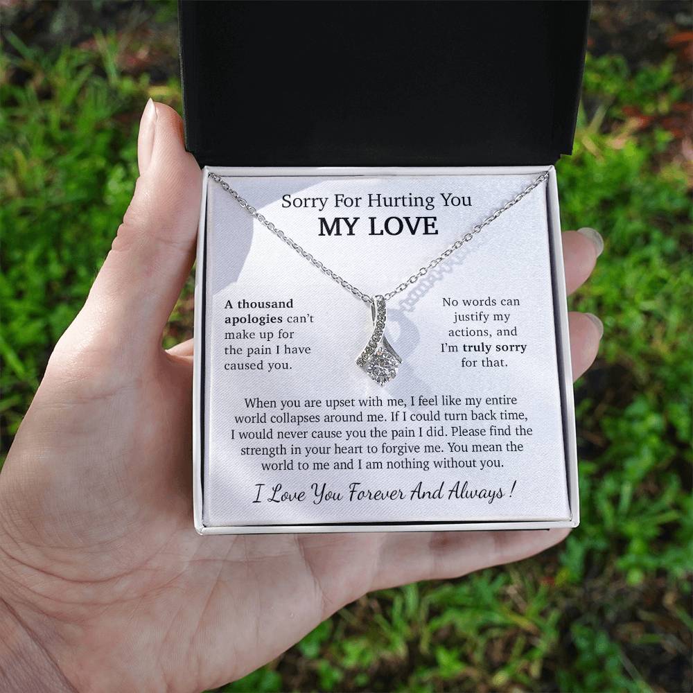 I'm Sorry Necklace Gift, Apology Gift For Her, Forgiveness Gift