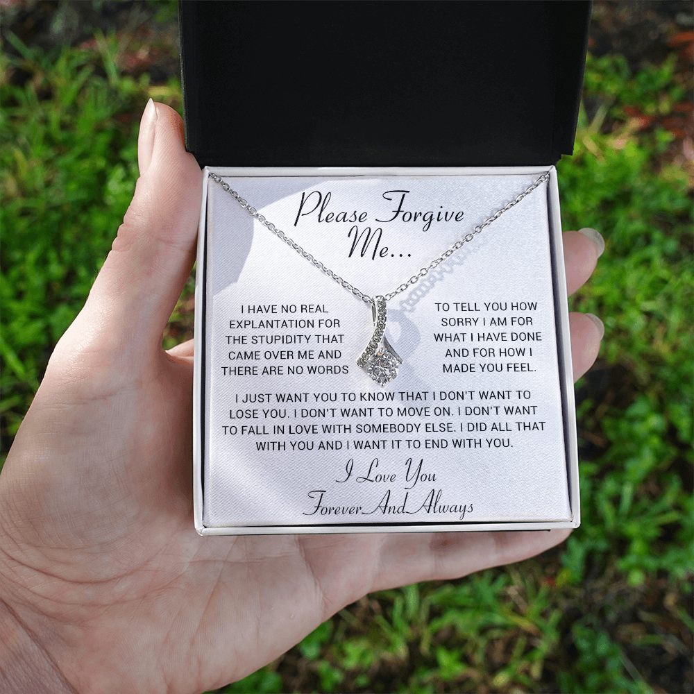 I'm Sorry Gift, Apology Gift, Sorry Poem, Forgiveness, Thinking of You Necklace