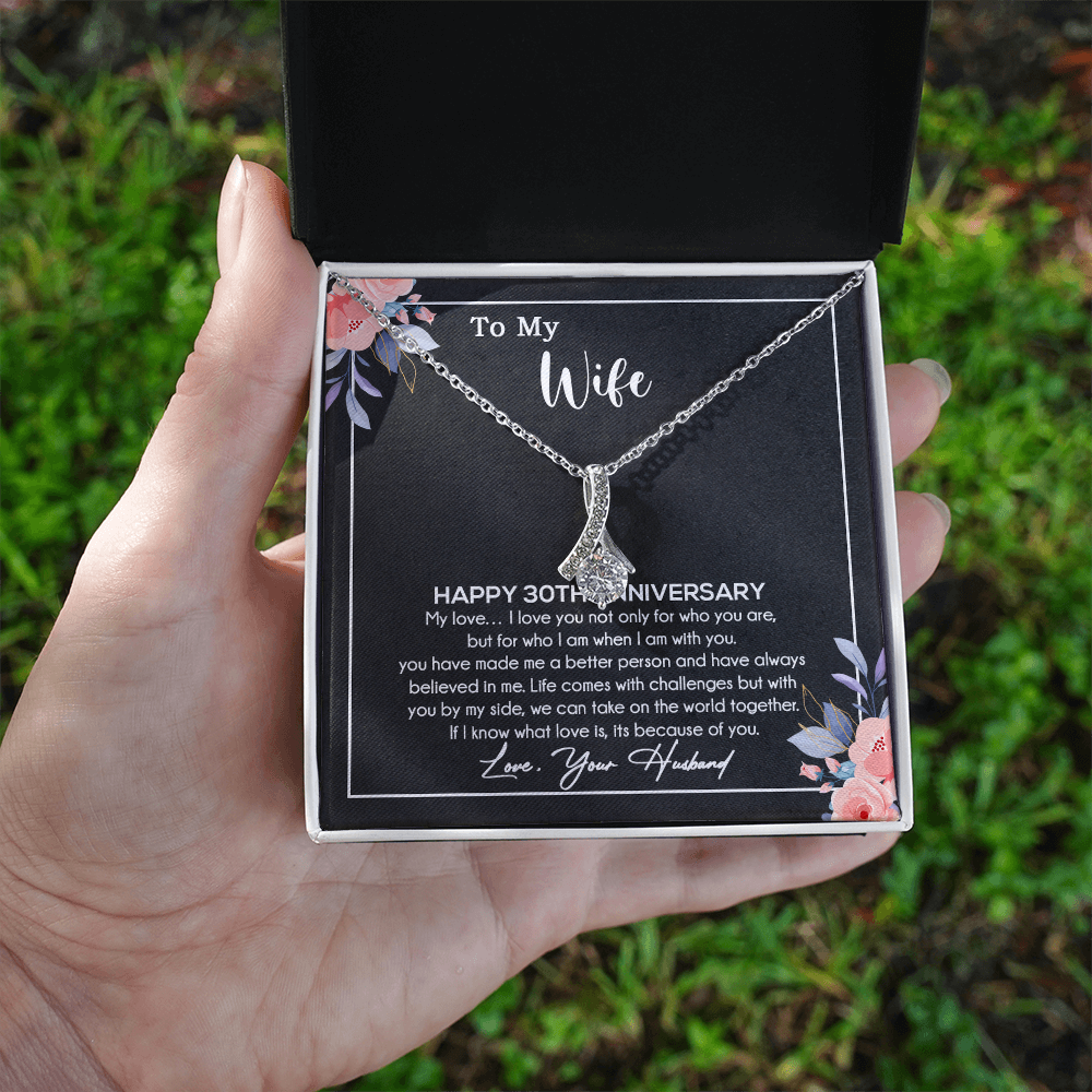 30th Anniversary Gift For Wife Necklace, 30 Year Anniversary, 30th Wedding Gift