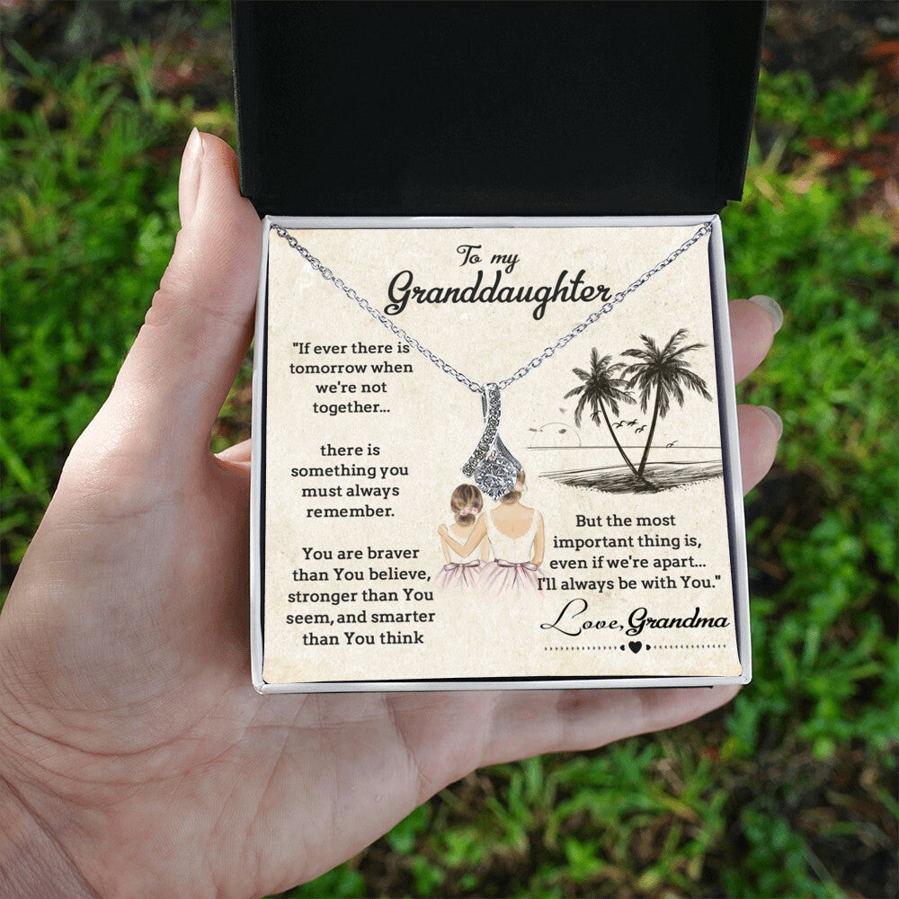 To My Granddaughter, Gift for Granddaughter from Grandma, Granddaughter Necklace
