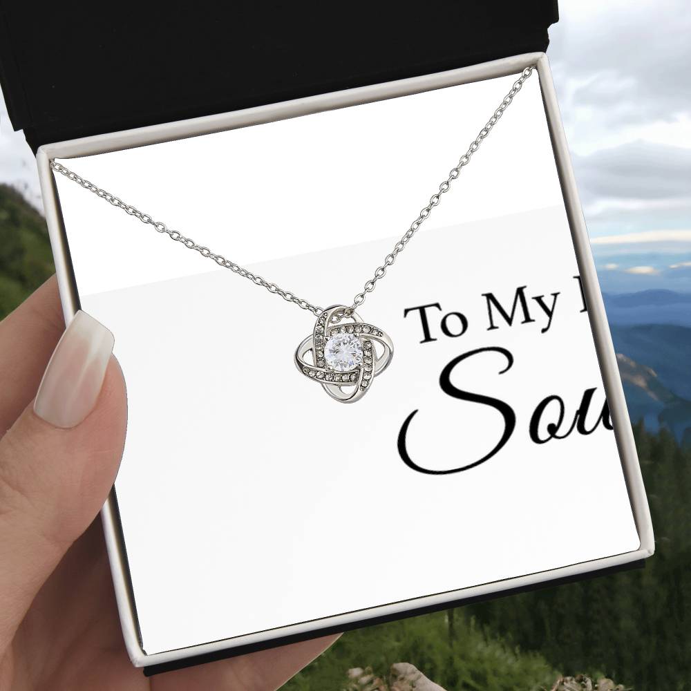 To My Soulmate Necklace, Gift For Girlfriend Wife, Birthday Gifts Christmas Gifts 11_11_White