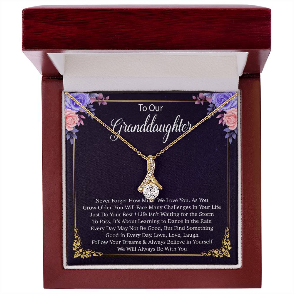 To Our Granddaughter Necklace, Birthday Gift For Granddaughter, Jewelry Gift