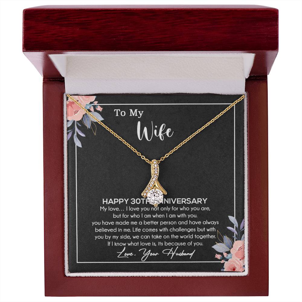 30th Anniversary Gift For Wife Necklace, 30 Year Anniversary, 30th Wedding Gift