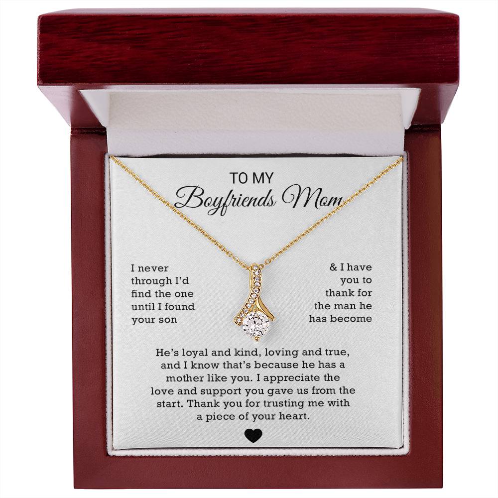 To My Boyfriends Mom Necklace, Gift for Boyfriends Mom, Boyfriends Mom Gift