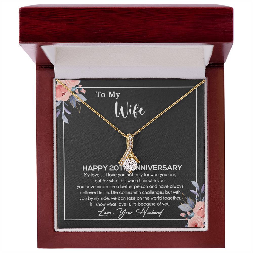 20th Anniversary Gift For Wife Necklace, 20 Year Anniversary, 20th Wedding Gift