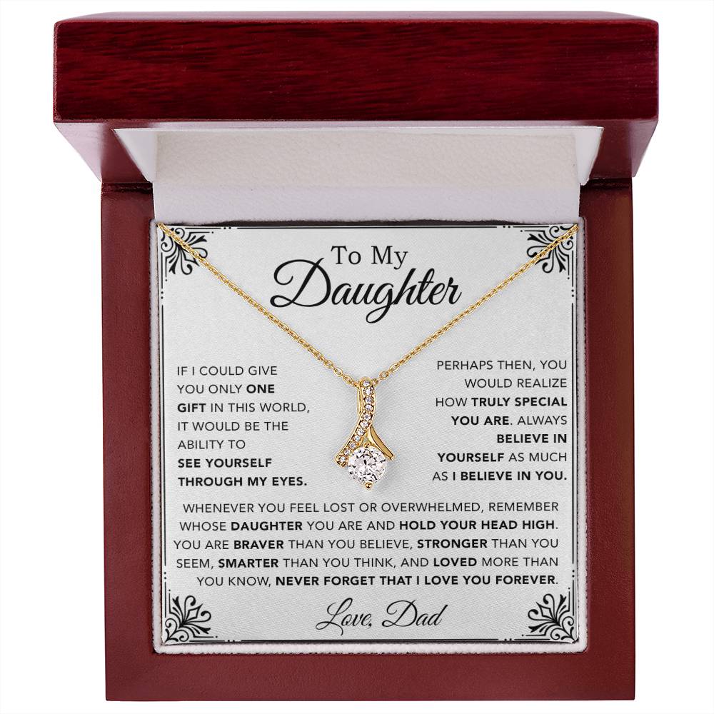 To My Daughter Necklace, Gift for Daughter from Dad, Father Daughter Necklace 1_12