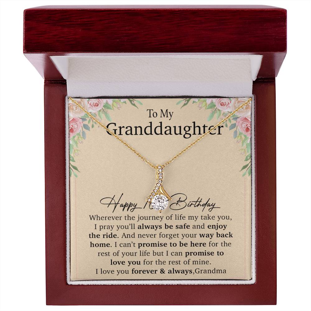 Happy 16th Birthday, To My Granddaughter Necklace, Gift For Granddaughter