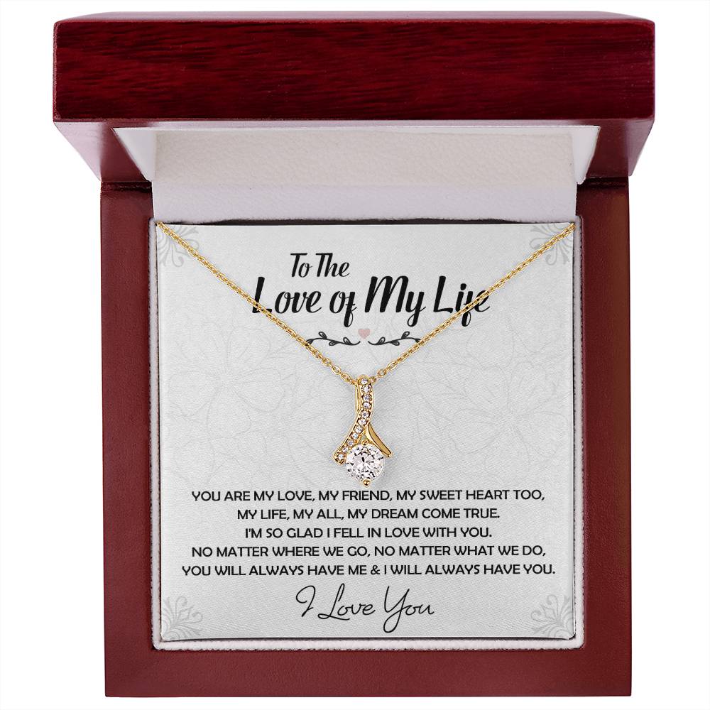 To The Love Of My Life Necklace, Future Wife, Girlfriend, Wife Gift