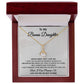 To My Bonus Daughter Necklace, Step Daughter Gift From Stepdad, Stepmom
