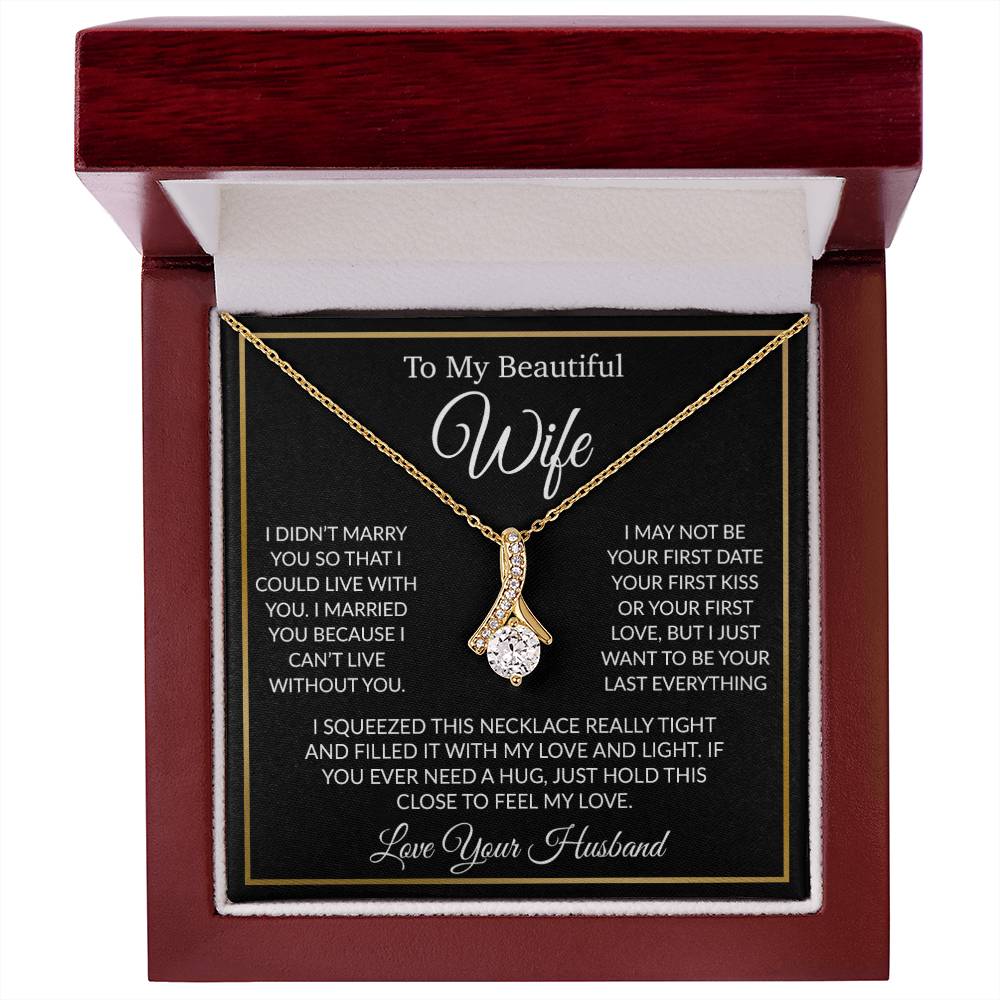 To My Wife Necklace, Gift For Her, Gift For Wife, Wife Jewelry, Christmas Gift