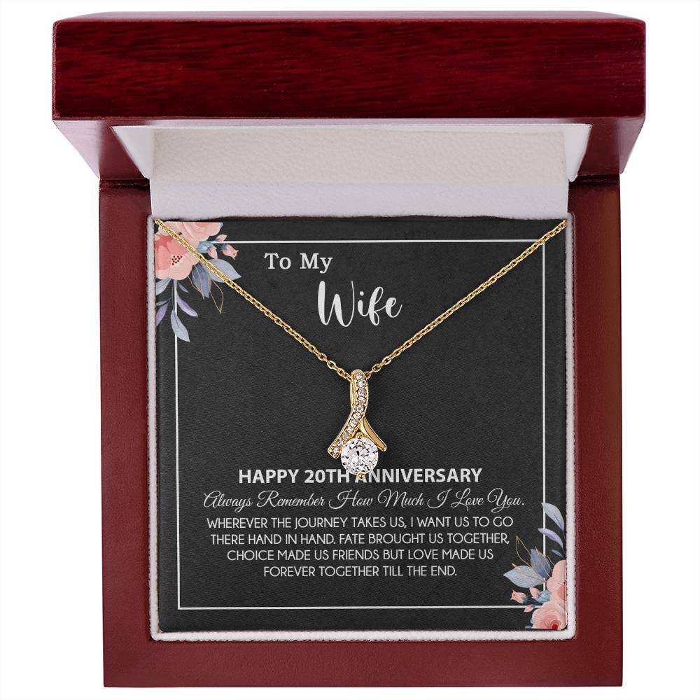 20th Anniversary Gift For Wife Necklace, 20 Year Anniversary, 20th Wedding Gift
