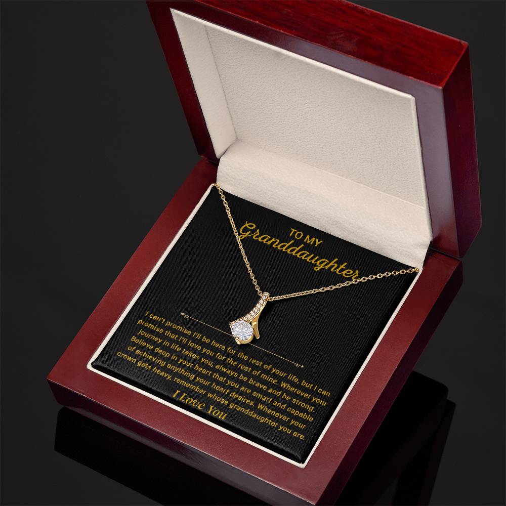 To My Granddaughter Necklace, Granddaughter Gift from Grandpa, Christmas Gift
