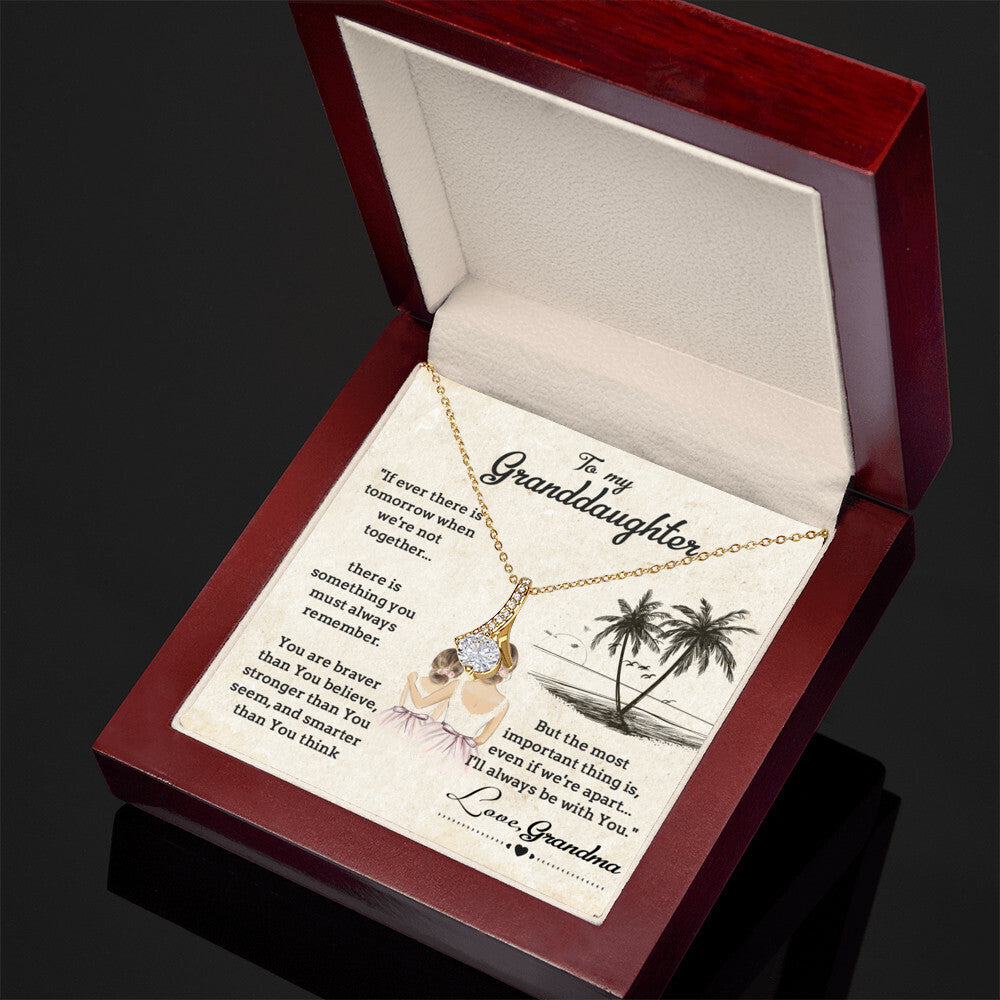 To My Granddaughter, Gift for Granddaughter from Grandma, Granddaughter Necklace