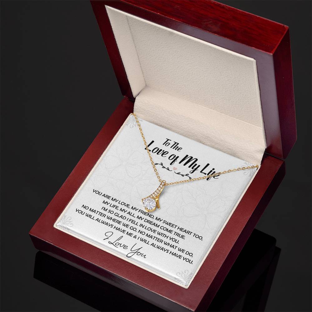 To The Love Of My Life Necklace, Future Wife, Girlfriend, Wife Gift