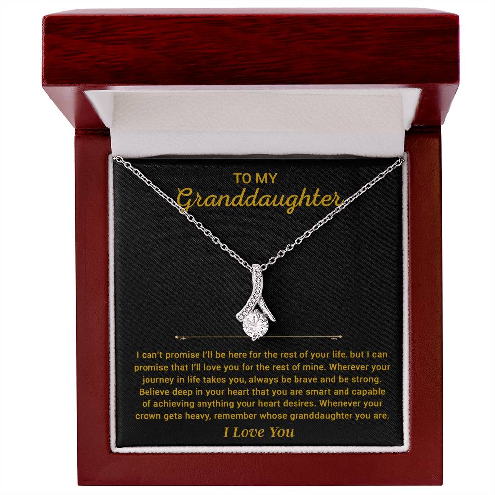 To My Granddaughter Necklace, Granddaughter Gift from Grandpa, Christmas Gift