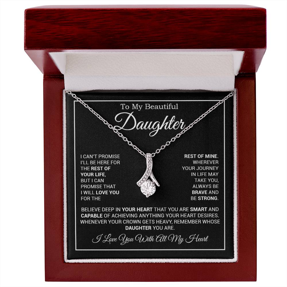 To My Daughter Necklace, Gift for Daughter from Dad And Mom Daughter