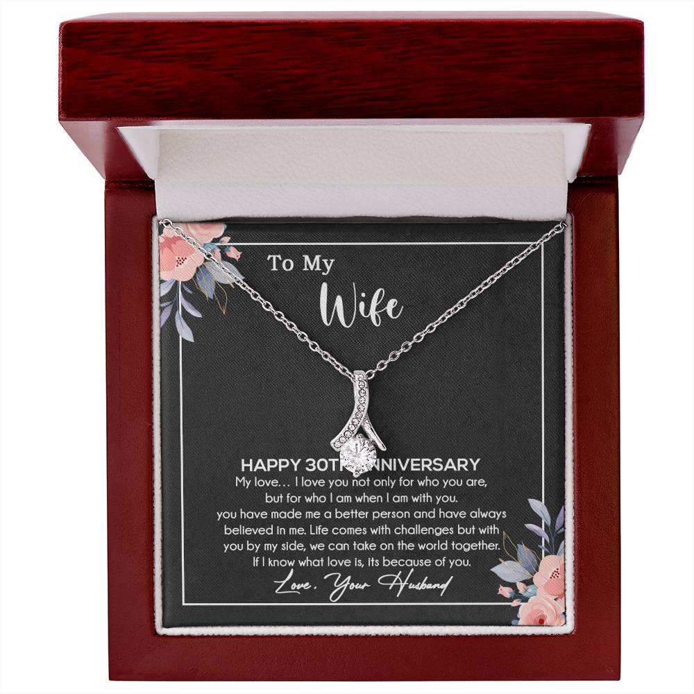 30th Anniversary Gift For Wife Necklace, 30 Year Anniversary, 30th Wedding Gift