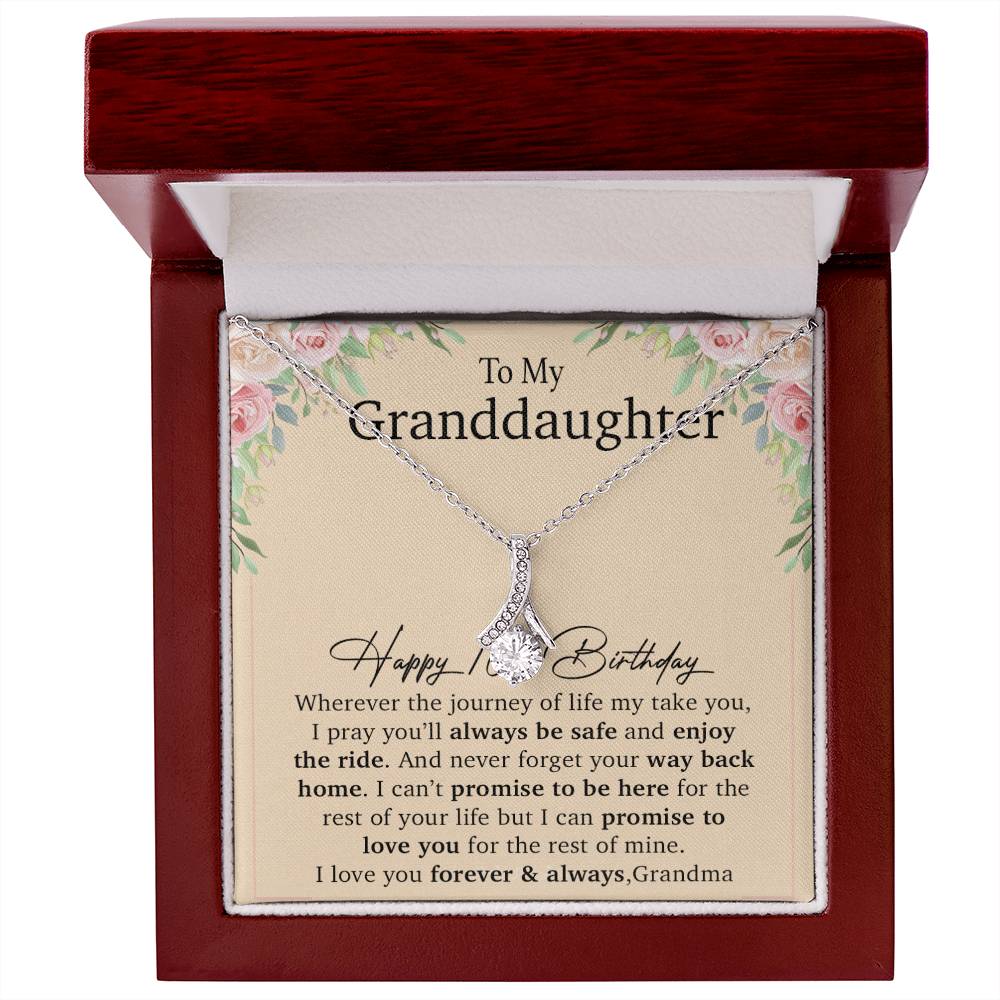 Happy 16th Birthday, To My Granddaughter Necklace, Gift For Granddaughter