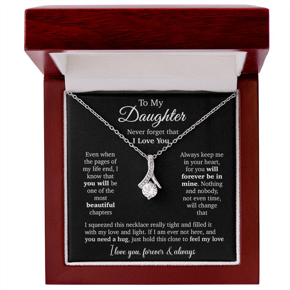 To My Daughter Necklace, Daughter Father Necklace, Daughter Gift From Dad, Mom 23_10