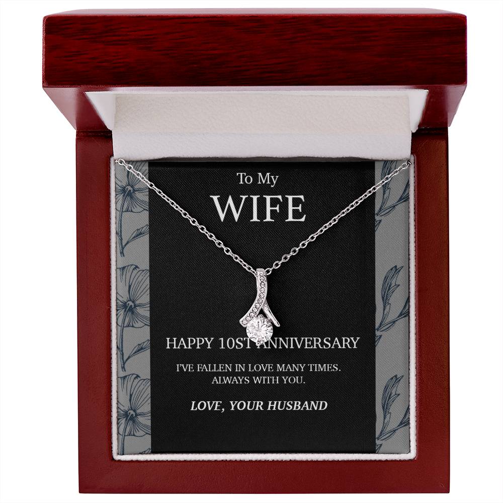 10 Year Anniversary Gift For Wife Necklace,Year Anniversary Gifts,1 Year Wedding