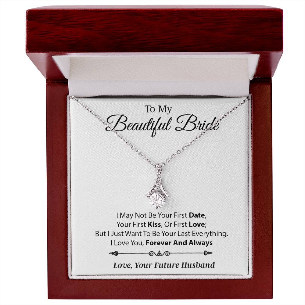 To My Beautiful Bride Necklace,Bride Wedding Necklace, Gift For Bride, Wedding