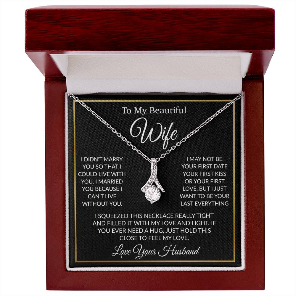 To My Wife Necklace, Gift For Her, Gift For Wife, Wife Jewelry, Christmas Gift