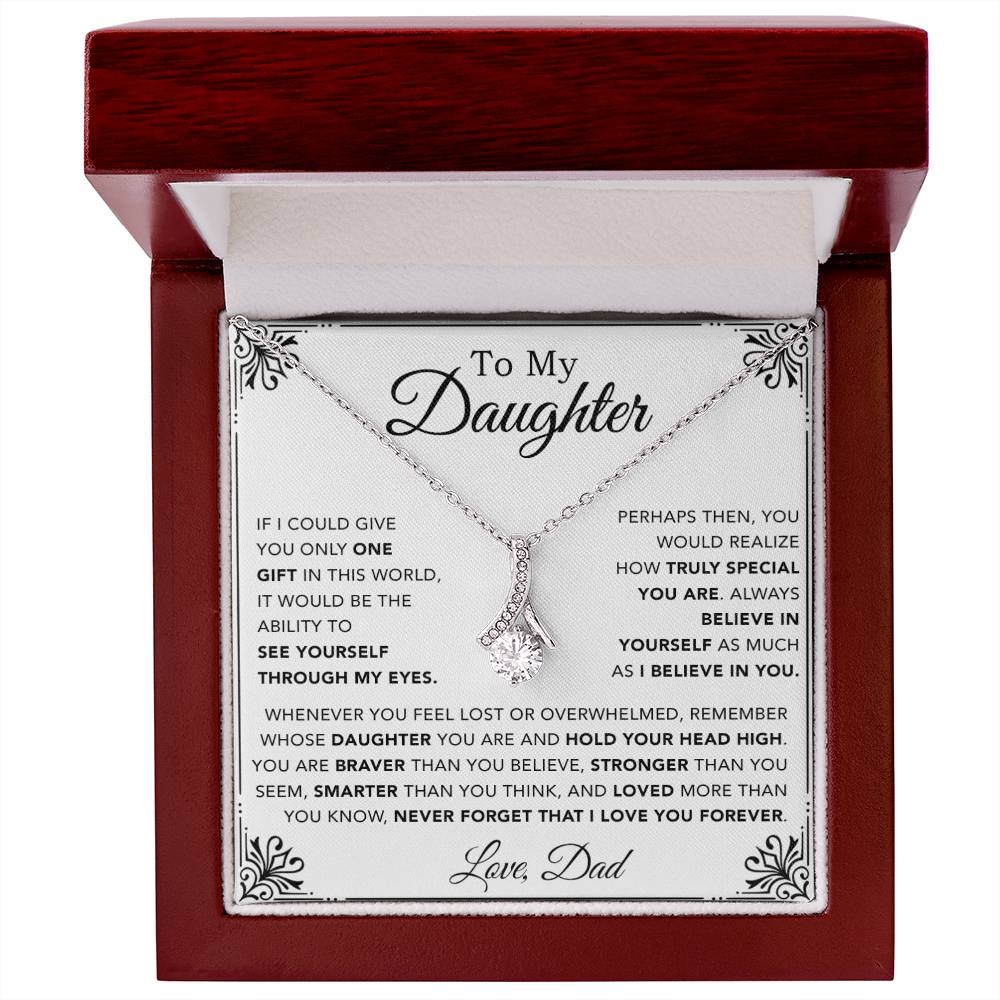 To My Daughter Necklace, Gift for Daughter from Dad, Father Daughter Necklace 1_12