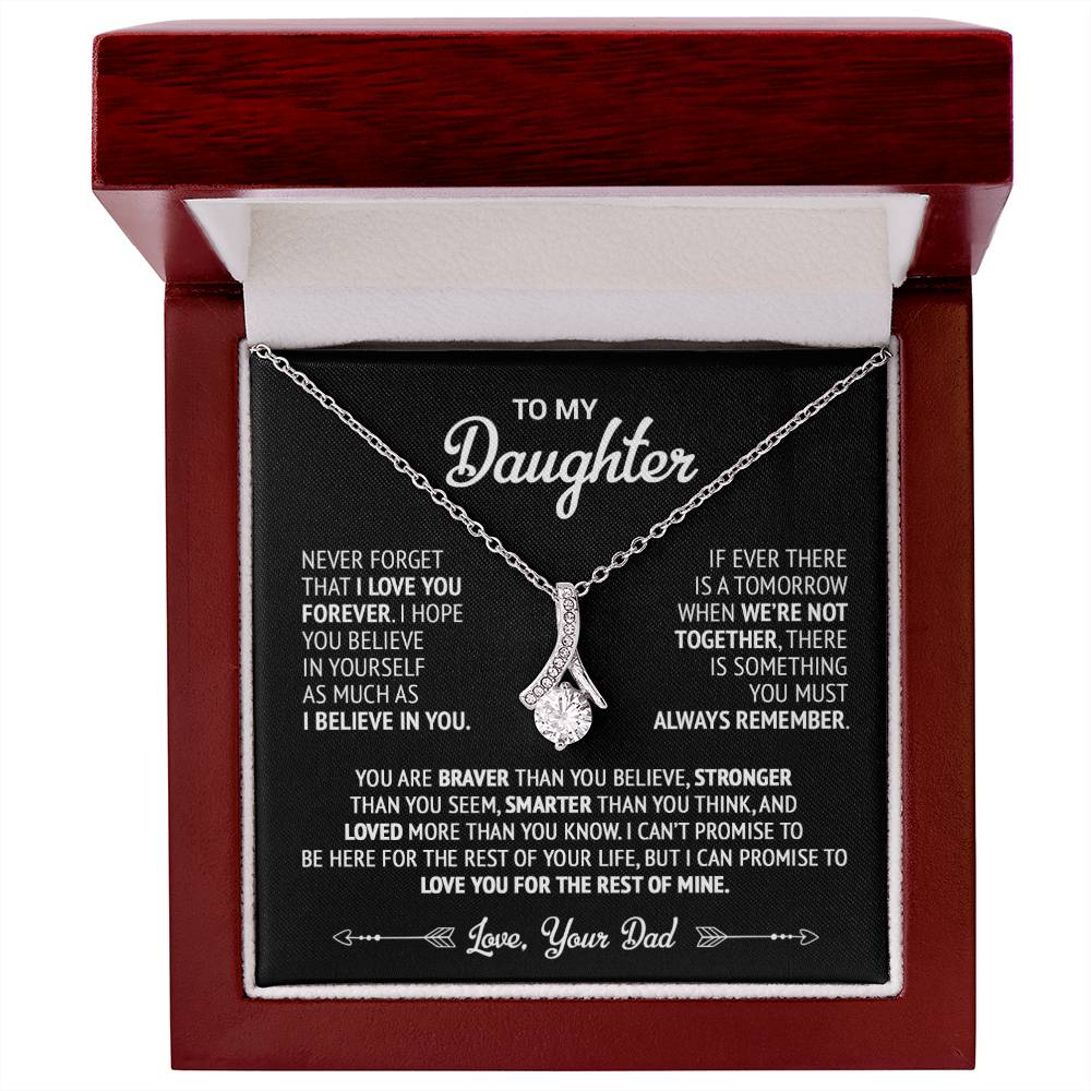To My Daughter Necklace, Daughter Father Necklace, Daughter Gift From Dad 22_9