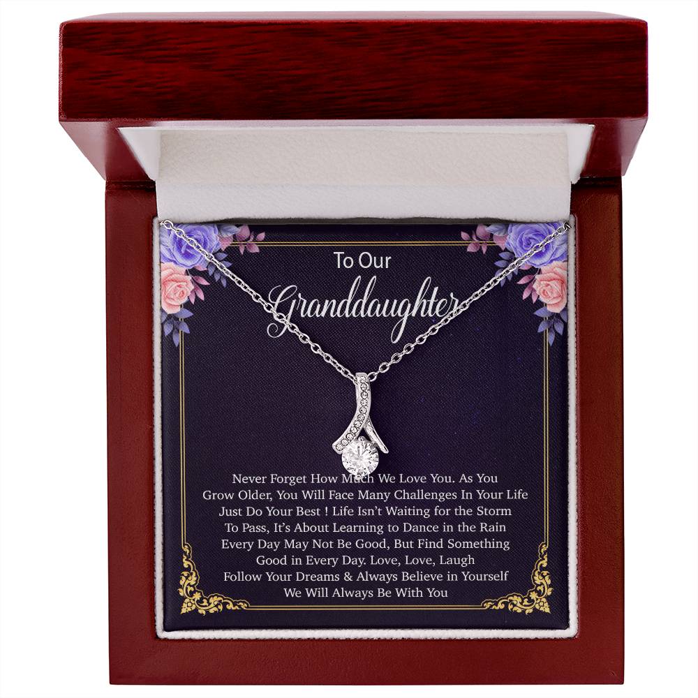 To Our Granddaughter Necklace, Birthday Gift For Granddaughter, Jewelry Gift