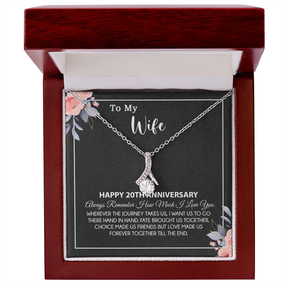 20th Anniversary Gift For Wife Necklace, 20 Year Anniversary, 20th Wedding Gift