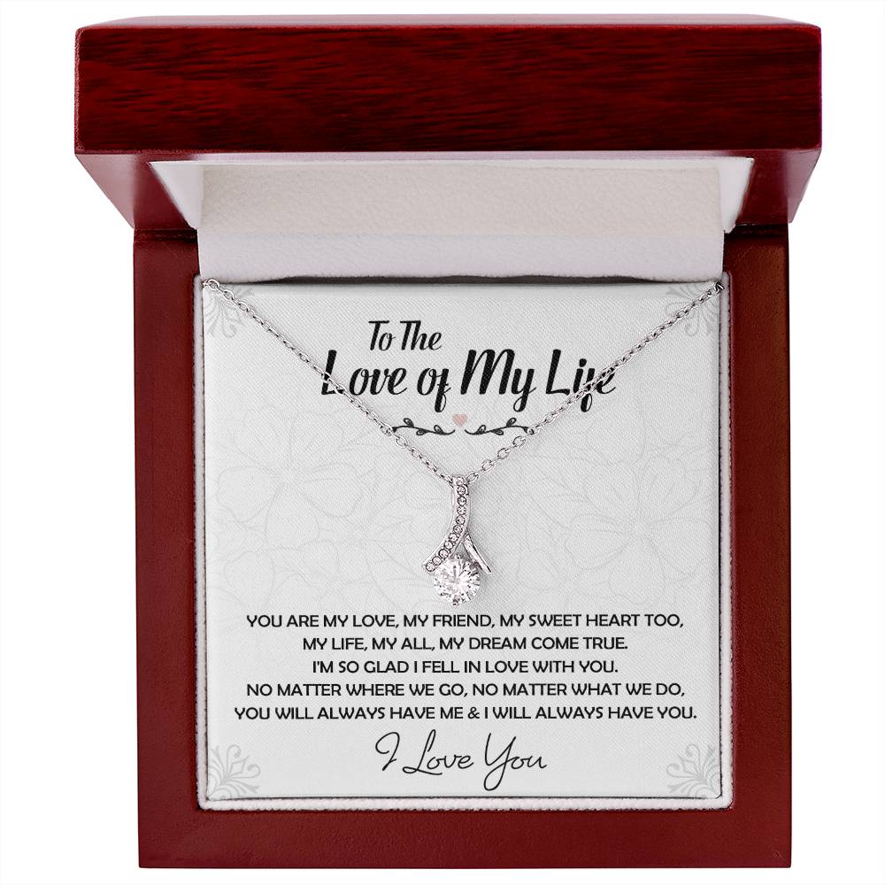 To The Love Of My Life Necklace, Future Wife, Girlfriend, Wife Gift